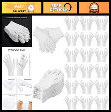 120 Pcs Cotton Stretchy Work Gloves for Men  Women - Dry Hand Art, Jewelry, Ins