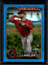Jordan Lawlar 2024 Topps Chrome Logofractor #451 Rookie Blue /150