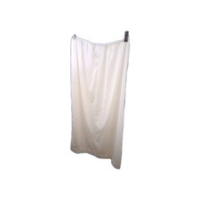 Vintage MOVIE STAR Nylon Half Slip Midi LONG Sz L Chantilly Lace Ivory