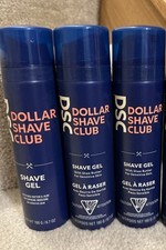 DSC Dollar Shave Club Shave Gel With Shea Butter Sensitive Skin 6.7 Oz 3 cans