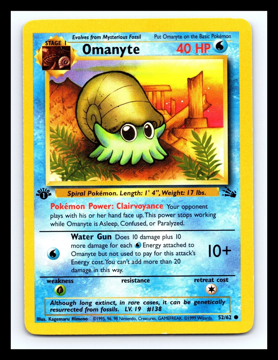 Omanyte Pokémon TCG Cards for sale | eBay