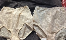 VNT 70s 80s Rago Lace Underwear Beige 2xl UNION MADE USA Brief Panty Granny