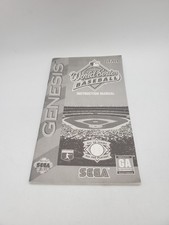 world series baseball sega genesis manual only