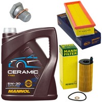MotoröL Filter Set 5W-30 5 Liter + ÖLablassschraube FüR BMW X3 X4 5Er X5 F10 F15