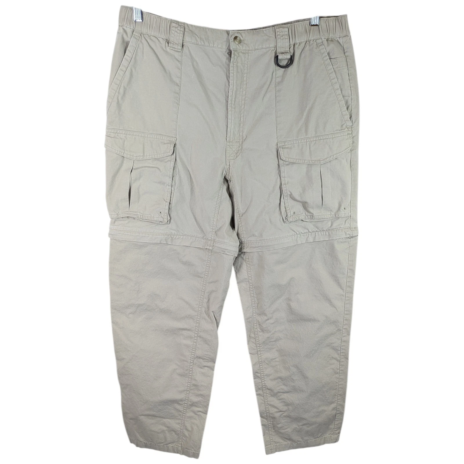 Columbia Convertible Pants Cargo Mens 38X32 Khaki Zip Off Fishing Light Beige