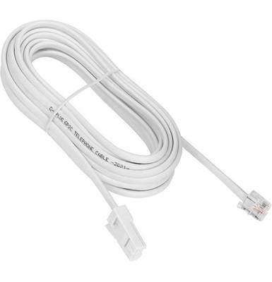 5m langes BT Telefonkabel auf RJ11 ADSL Modem Stecker - 2 Adern 6P2C Verlängerung