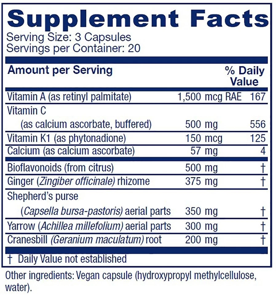 Vitanica Herbal Supplement for Healthy Menstrual Flow Non-GMO 60 Count - Image 2 of 4