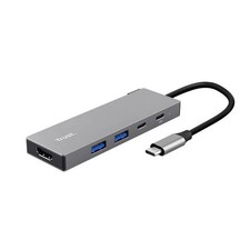 Trust 26062 Dalyx USB Combo Hub Grey