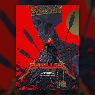 Metallica Official Sonic Temple M72 Numbered Night 1 05-09-25