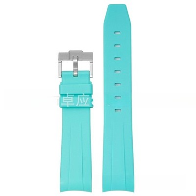 For Rolex 20mm Quality High Curved Rubber Watch Straps Mens Waterproof Wristband