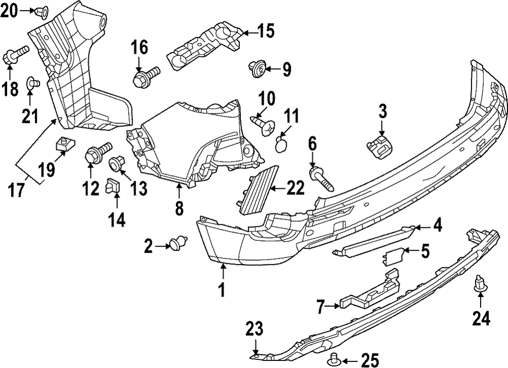 2023 -2025 OEM Mazda CX-50 Rear Bumper Lower Valance Panel # VA40