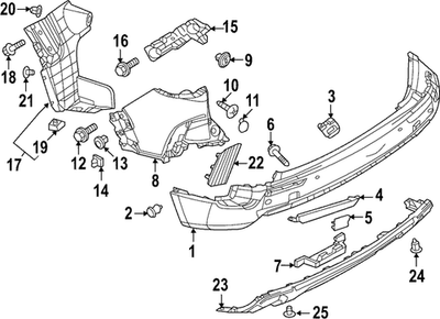 まゆみページ For Mazda CX-50 2023-2024 Mazda VA4050369 Rear Valance Panel for