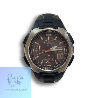 CASIO Quartz Watch Analog Rubber Black Gray WVQ-400