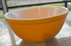 Vintage Pyrex 403 Mixing Bowl Solid Orange Daisy Citrus 2.5 Qt MINT Condition
