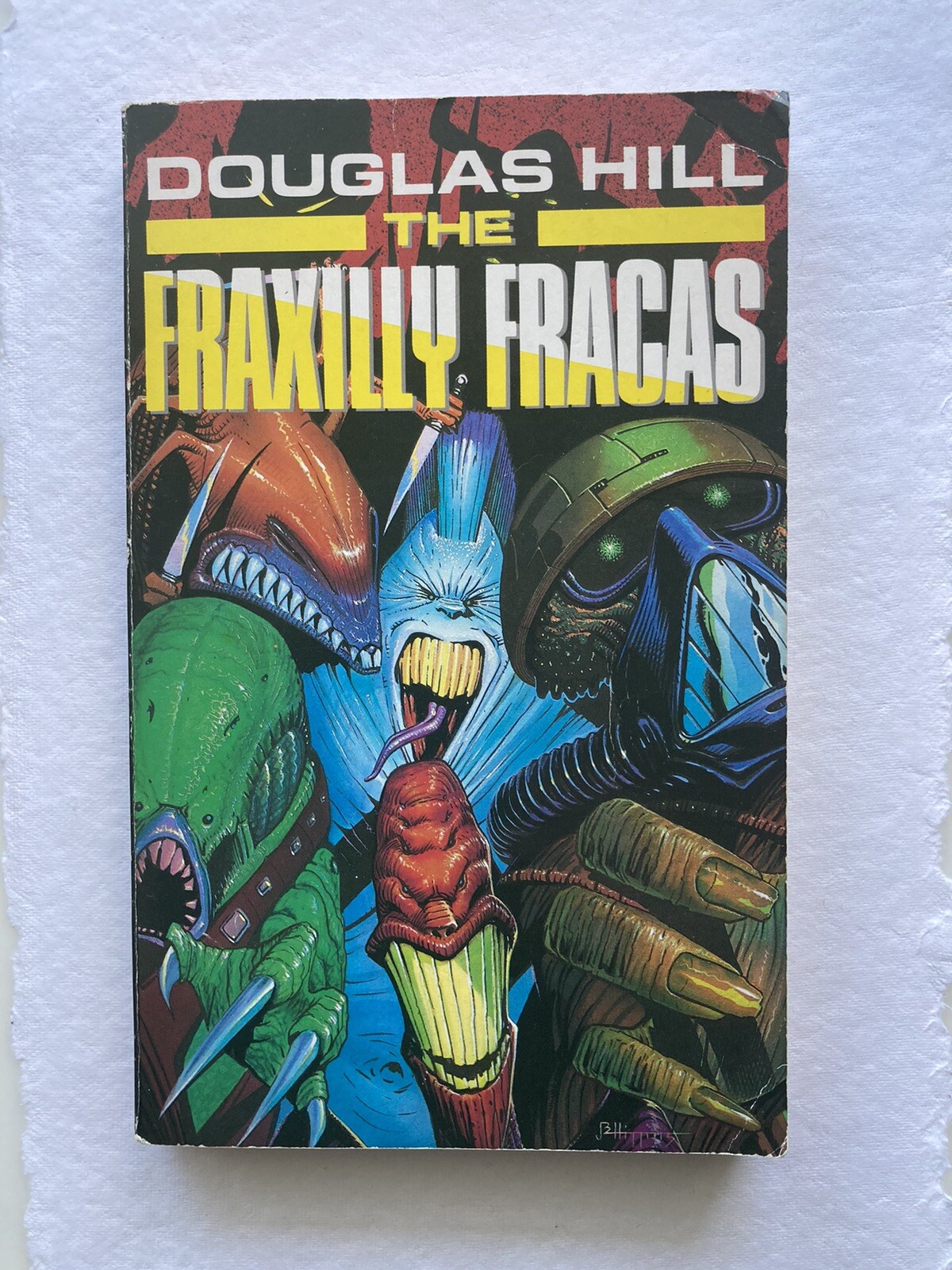 Fraxilly Fracas, Douglas Hill, Paperback Book, 1989, Victor Gollancz, Sci-Fi