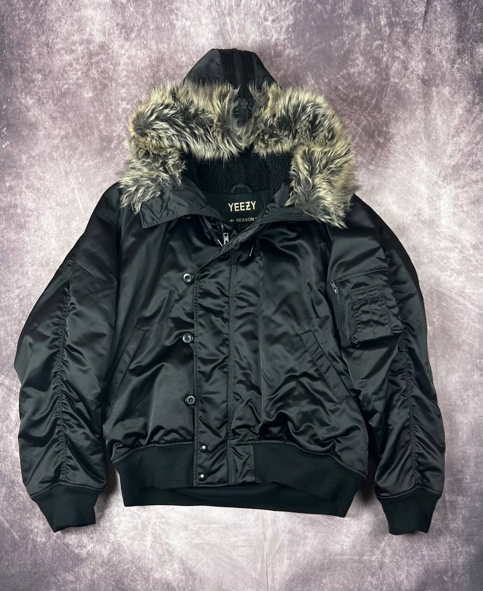 Men's Yeezy Bomberjacke YEEZY SEASON Rare Oversize Fur Bomber
