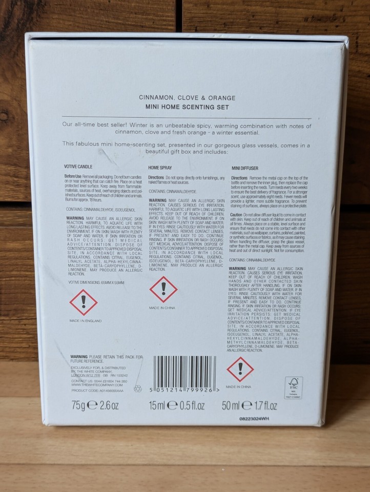 The White Company ‘Winter’ Mini Home Scenting Set New eBay