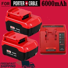18V Lithium Battery / Fast Charger For Porter Cable 18 Volt PCXMVC PC18B PC18BLX