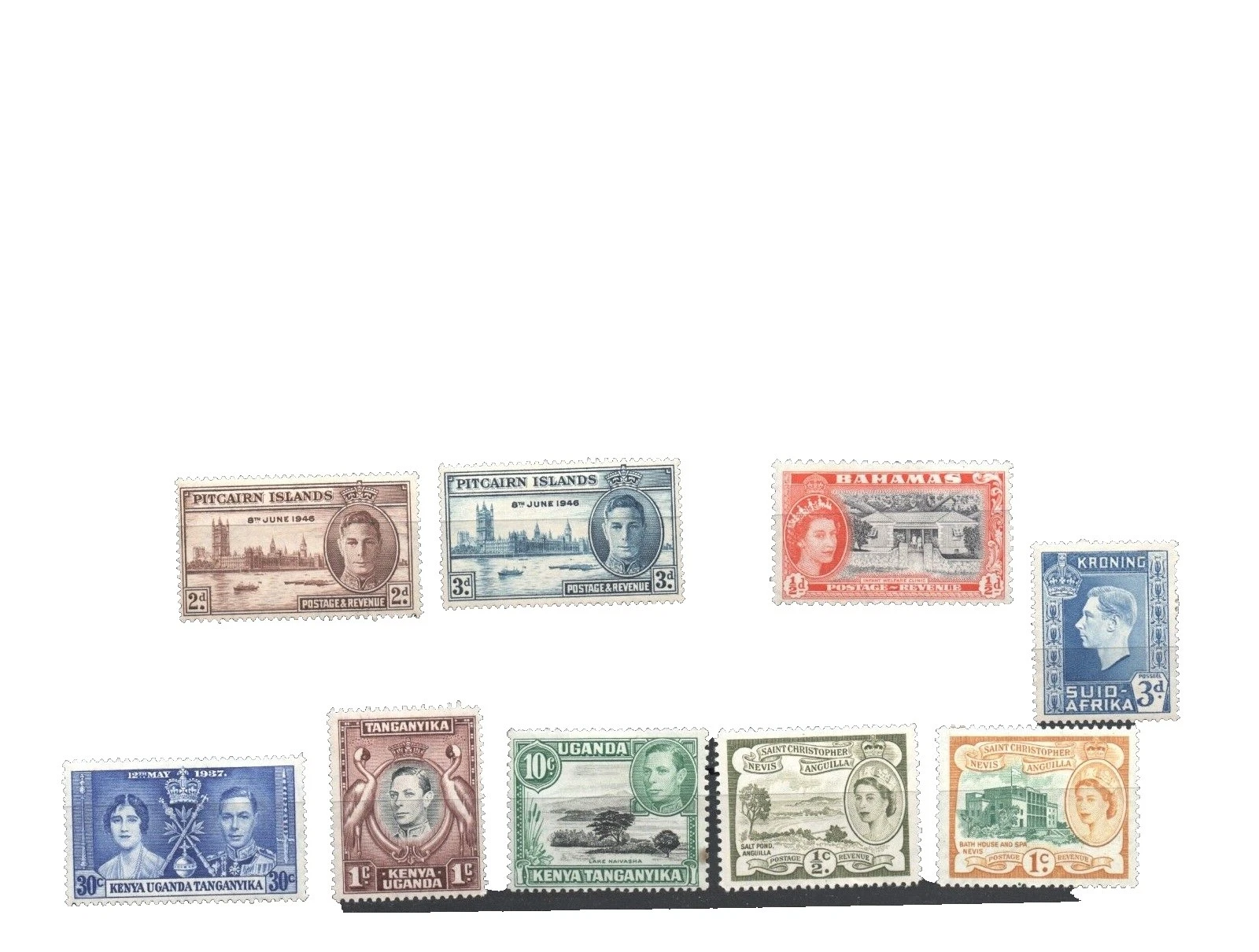 F/VF (Fine/Very Fine) Mint Never Hinged/MNH British Colonies & Territories Postage Stamps