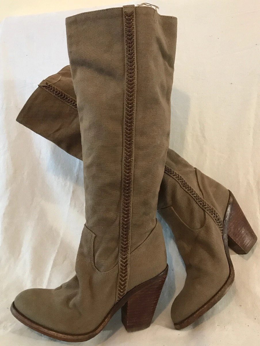 Ash Khaki Knee High Lovely Boots Size 37 234vv eBay