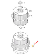 Cubierta de filtro de aceite VOLVO XC40 32257121 NUEVA GENUINA