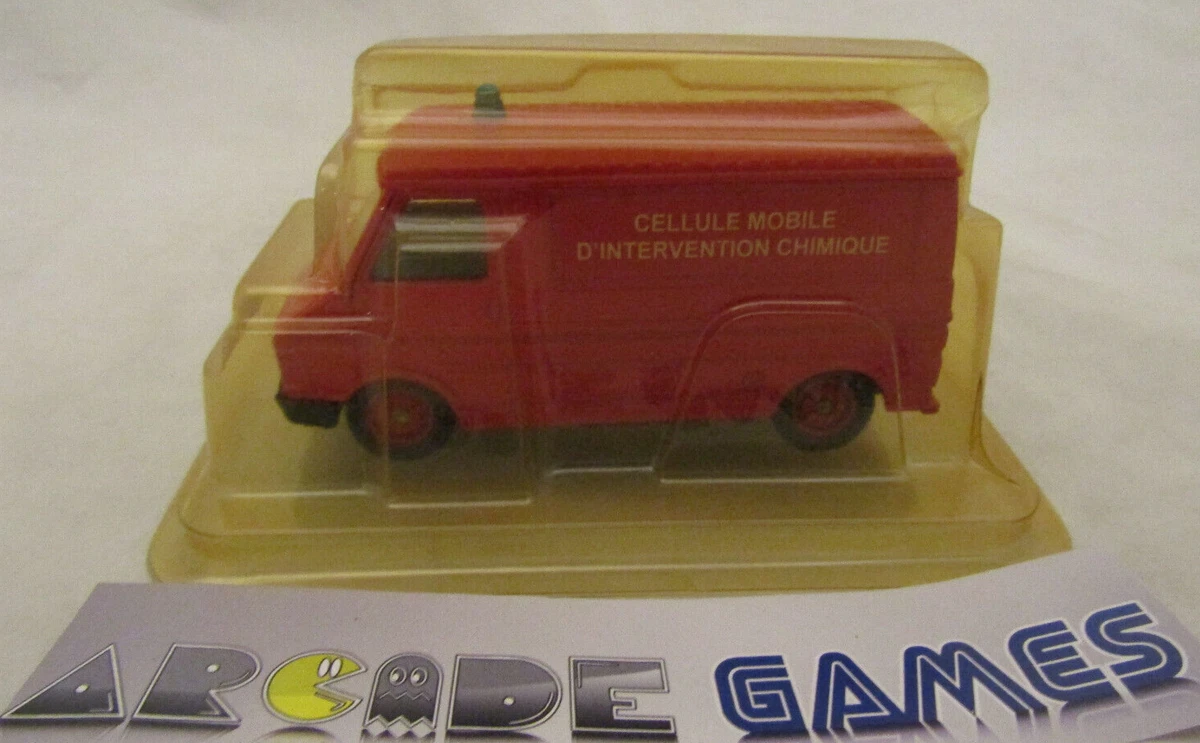 Coche Miniatura Citroen 2CV 1/43 Eligor AKS 400 Centre De Secours De Deauville Feuerwehr F Mit Zodiac Auf Anhanger