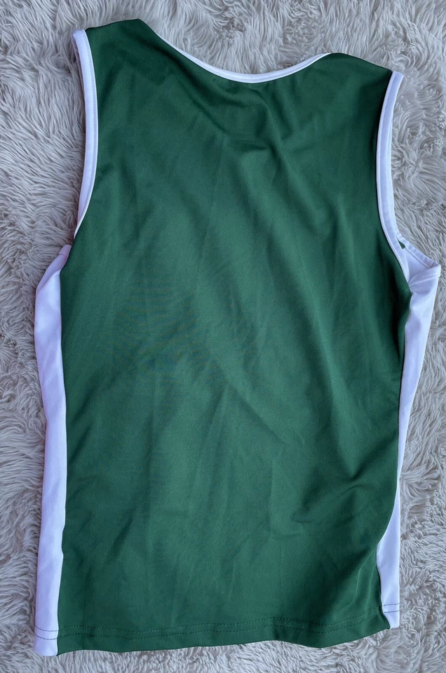 Augusta Women's Medium Dark Green & White Sleeveless Athletic Tank - Image 3 of 3
