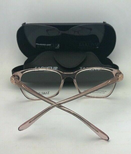 TAKUMI Eyeglasses TK1095 30 52-17 135 Pink Transparent w  display picture 3