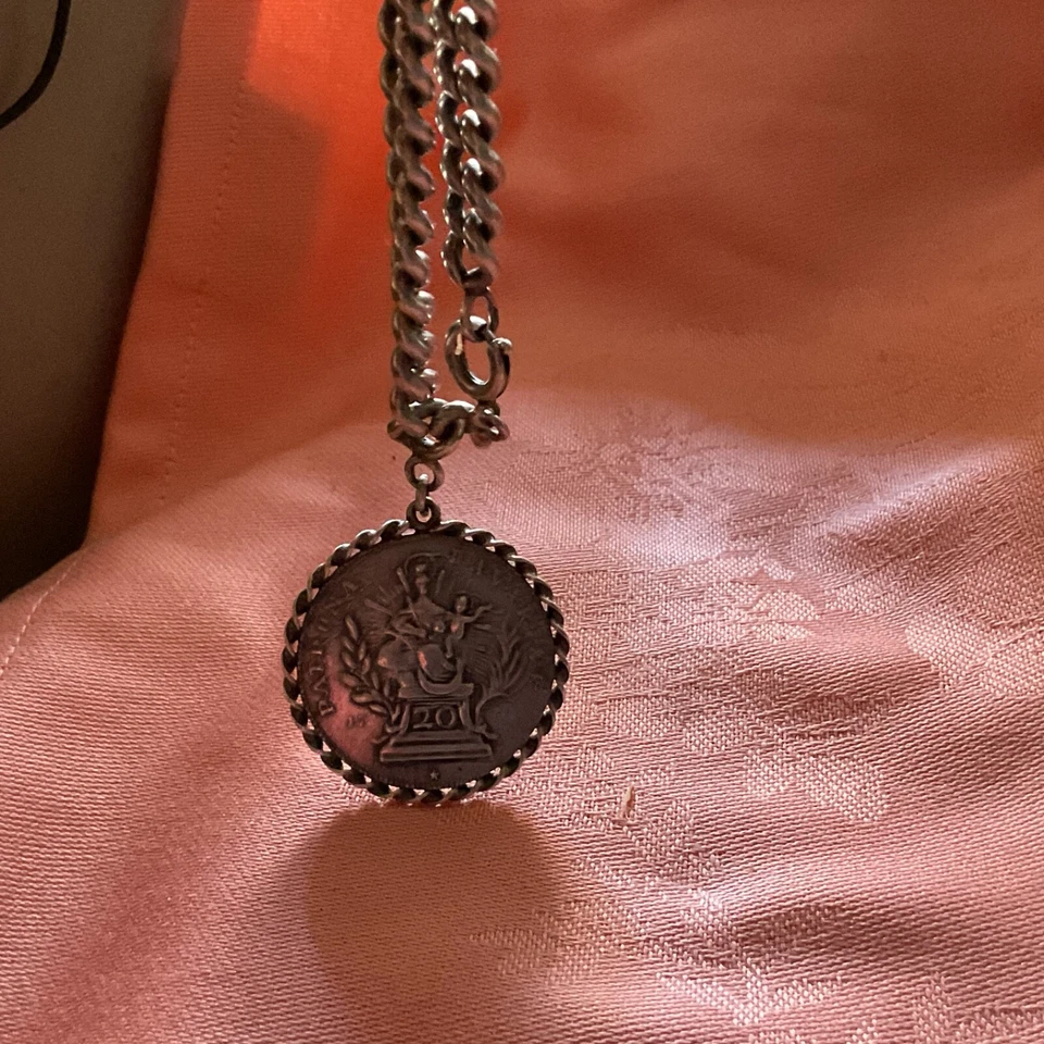 bracciale grumette argento moneta argento antica Bavaria - Immagine 4 di 4