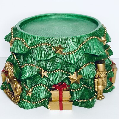 Homeworx Harry Slatkin Christmas Tree Large 3-Wick Candle Holder Pedestal