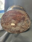 Antique Hand Painted Country Folk Art Tin Toleware Canister Hinged Lid Lockable — photo 8