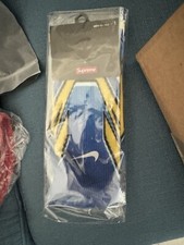 Men's Size 12-13.5 Supreme x Nike Spark Crew Socks Blue Multi-Color FW24