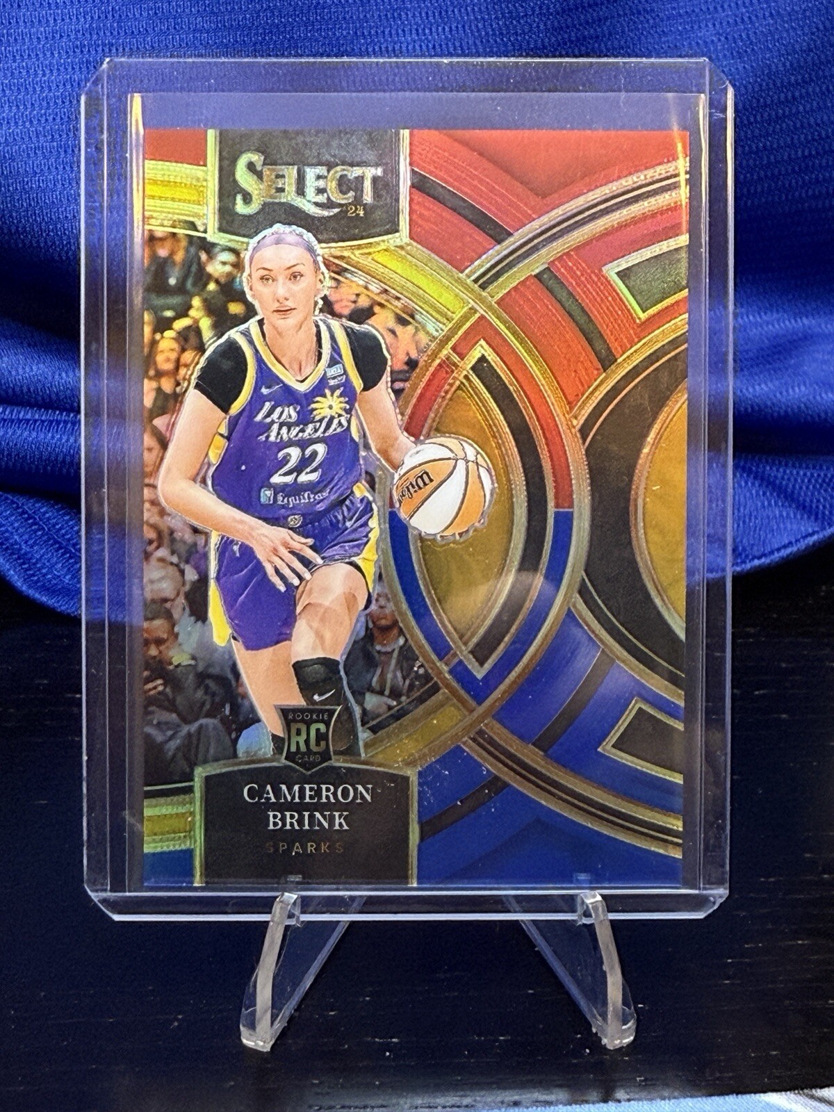 2024 Panini Select WNBA Cameron Brink RC Blue Red Prizm /399 Premier Level