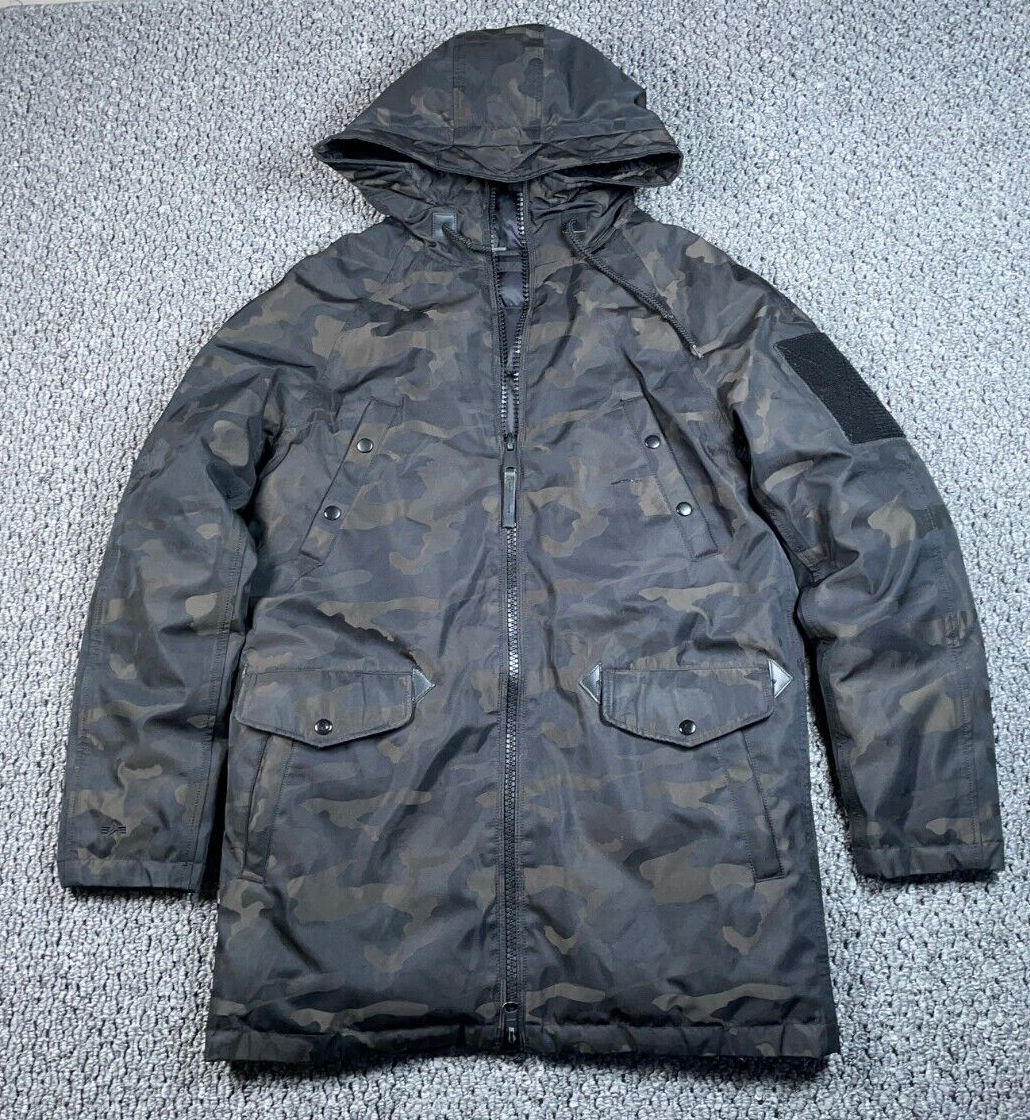 Alpha Industries Camouflage Duck Down Parka Jacket Adult Small