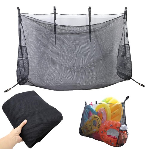 Heavy Duty Pool Float Toys Organizer Storage Bag,Adjustable Mesh Net