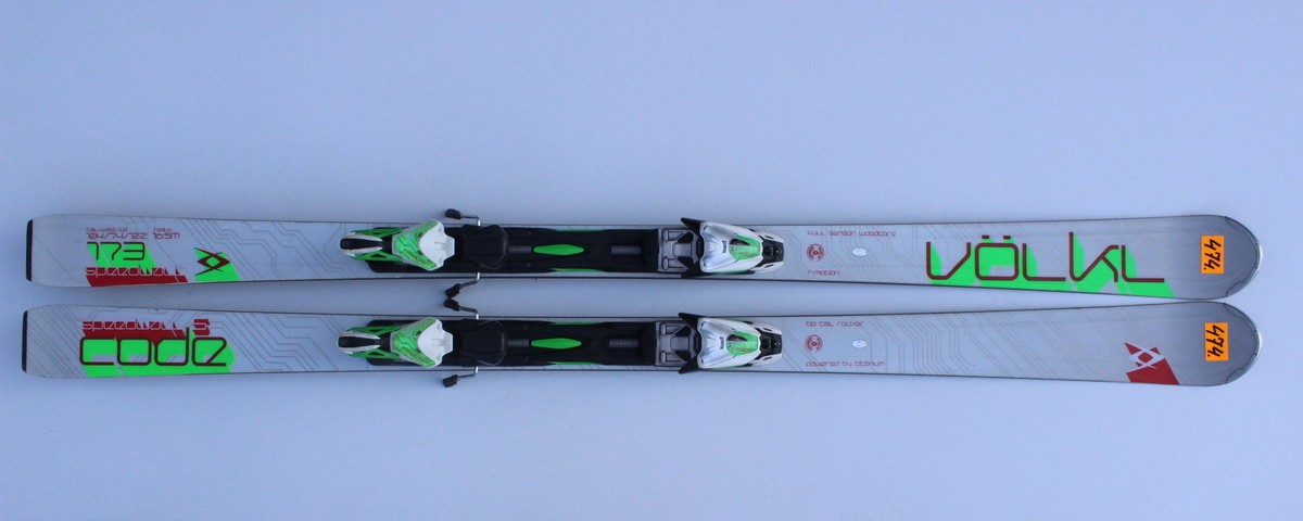 VOLKL CODE SPEEDWALL S RED MOTION 173 CM SKIS SKI + MARKER R