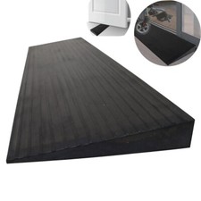 7.9" x 35.4" x 1.4" Cutable Anti-Slip Solid Rubber Ramp Threshold Load 11000LBS