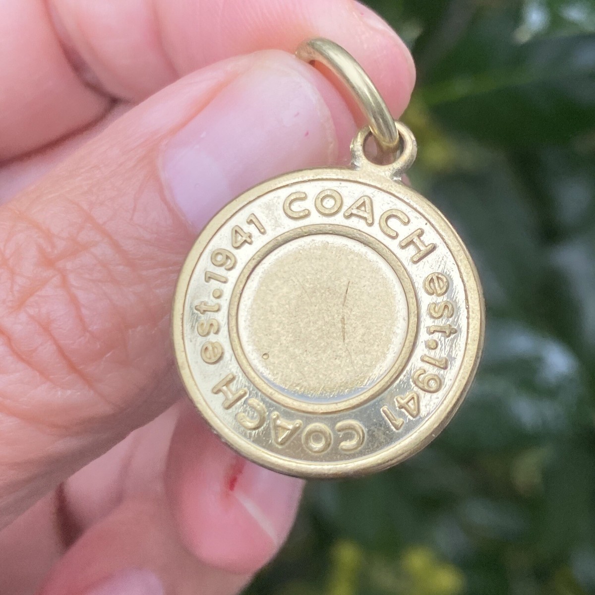 Original Vintage Coach est. 1941 Logo Round Charm Pendant Brass | eBay