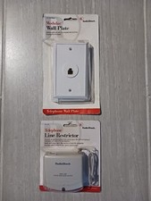Radioshack Telephone Line Restrictor And Telephone Wallplate  New Sealed 