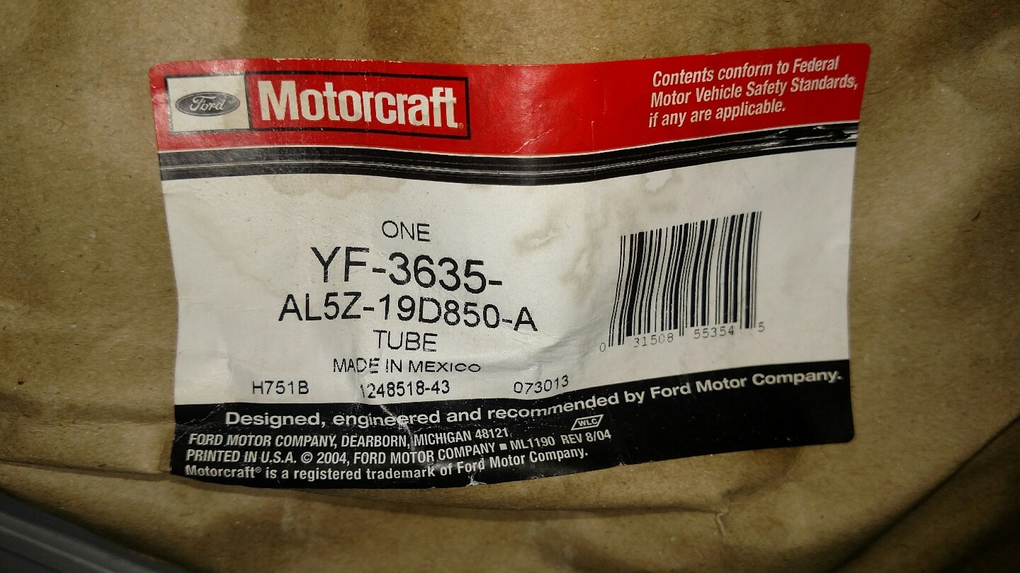 Genuine Ford Motorcraft Hose  Tube Assembly AL5Z-19D850-A