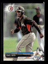 2017 Bowman Prospect Paper Isael Soto Miami Marlins #BP-129 5 Card Lot