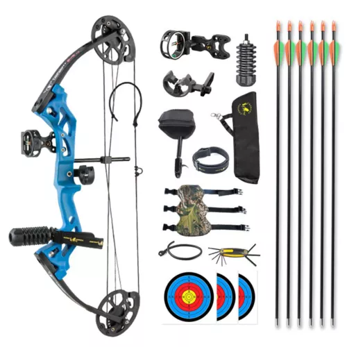 Junior 10-30LBS Compound Bow and Arrows Set Archery Target Right Hand Youth Kids - Picture 18 of 26