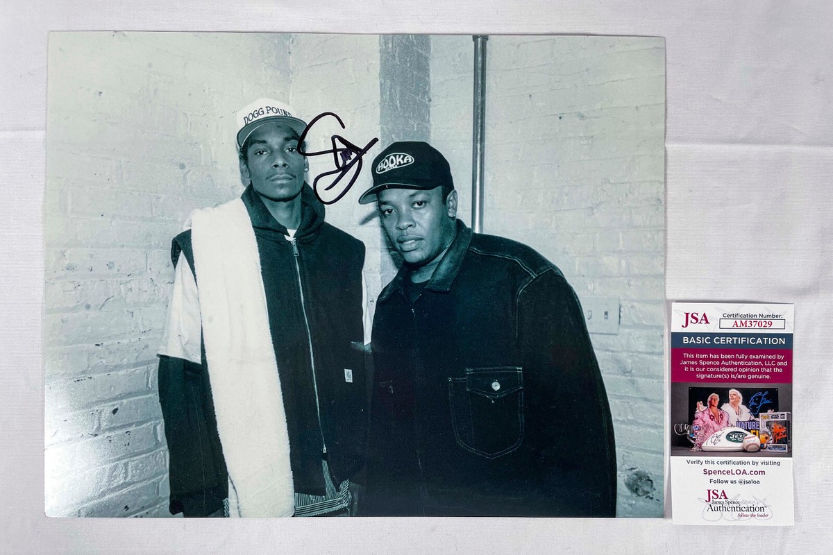 Snoop Dogg Signed Autographed Doggystyle 11x14 Photo w Dr Dre