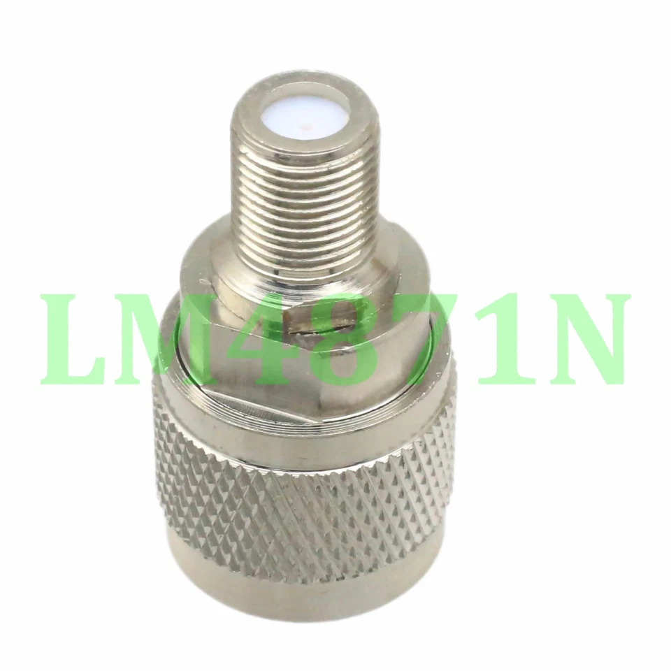 1pce Adapter 75 ohm N male plug to F TV female jack RF connector straight M/F - Image 3 of 4