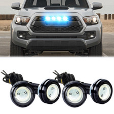 Universal Blue Led Fog Drl Daytime Running Light For Car Motorcycle