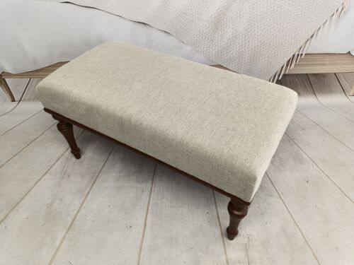 Hallway bench, Ottoman for bedroom, Retro bench, Upholstered bench, Dining bench - Picture 7 of 10