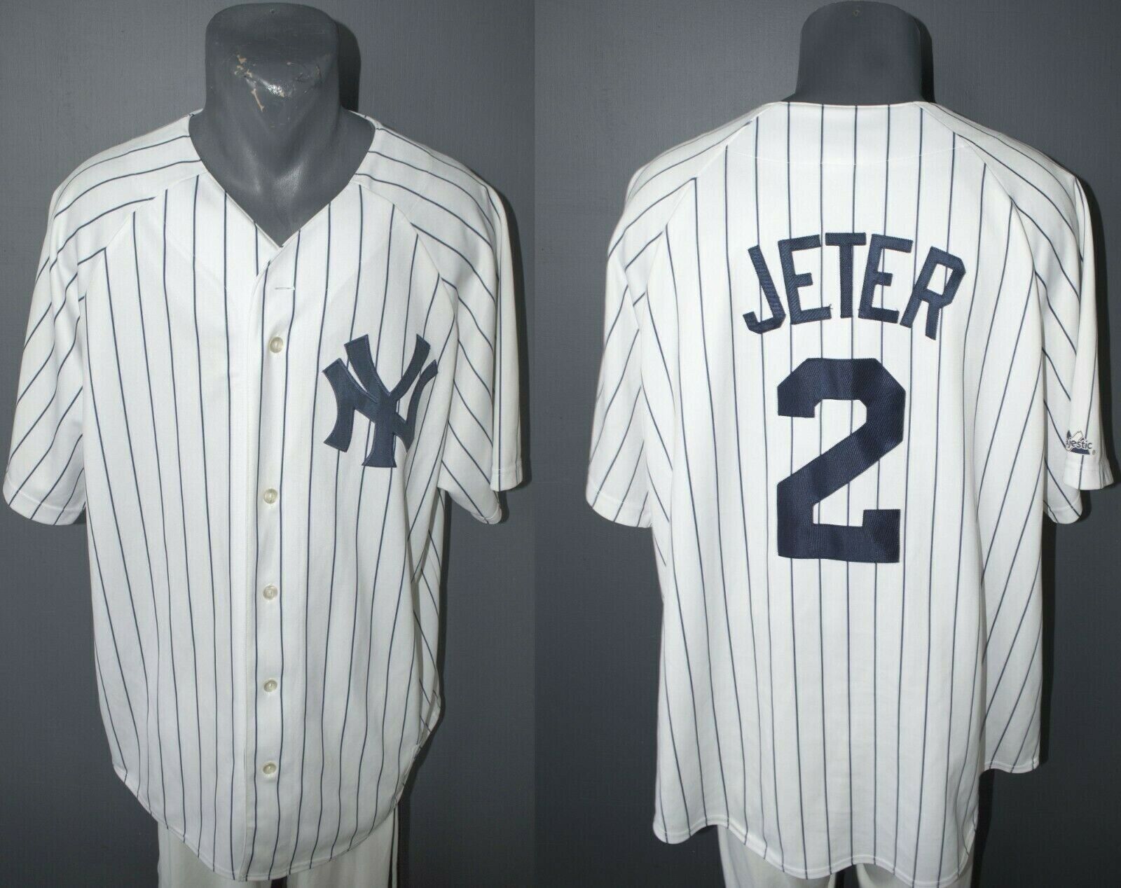 New York Yankees Derek Jeter Jersey Baseball Home MLB Vintage