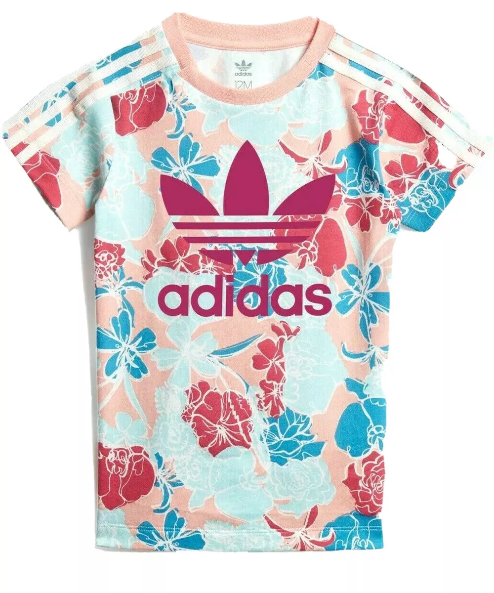 Adidas floral leggings set sales
