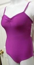 PinchFront Camisole Leotard P646 Bodywrappers Shelflined Magenta Ladies