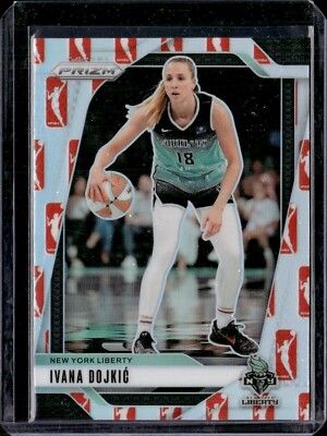 2024-25 Panini Prizm WNBA #104 Ivana Dojkic WNBA Logo Variation SP Liberty (54E)